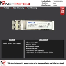 [Lot of 4] Finisar FTLX8571D3BCL 10G SFP+ SR Transceiver Module