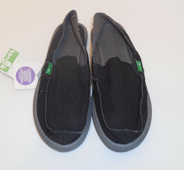 sanuk donna crochet black