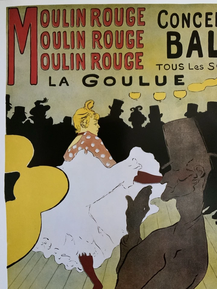 图卢兹劳特雷克“红磨坊”未框海报广告音乐会舞会 12 英寸 x 17 英寸 — 第 2/4 张图片