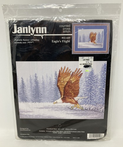 JANLYNN SLEEPING BEAUTY Counted Cross Stitch Just-a-chart Pack 13 X 14