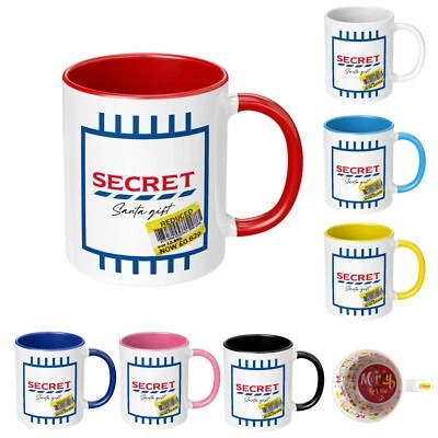 Secret Santa Mug Gift Christmas Funny Novelty Humor Office Tesco Shopping Gift