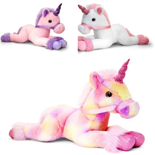 Peluche jouet doux câlin / nounours rose ou blanc licorne rose ou blanc - Photo 1/7