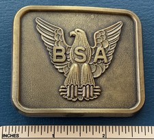 NOS VTG EAGLE SCOUT Boy Scouts of America BELT BUCKLE BSA Rank Badge Uniform