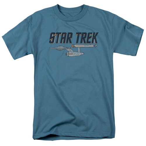 Star Trek Enterprise Logo T-Shirt Men’s Classic Fit S-3XL Licensed Sci-Fi Tee