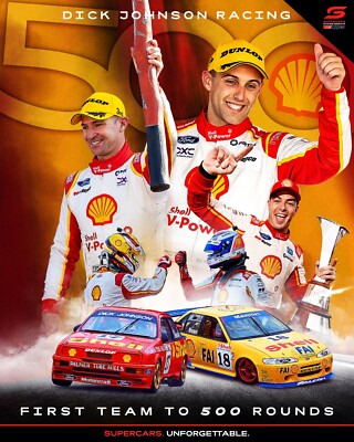BIG 420mm SUPERCARS RACING TEAM DRIVER POSTER,BARGAIN,GR8 FEEDBACK CHAMPIONS V8