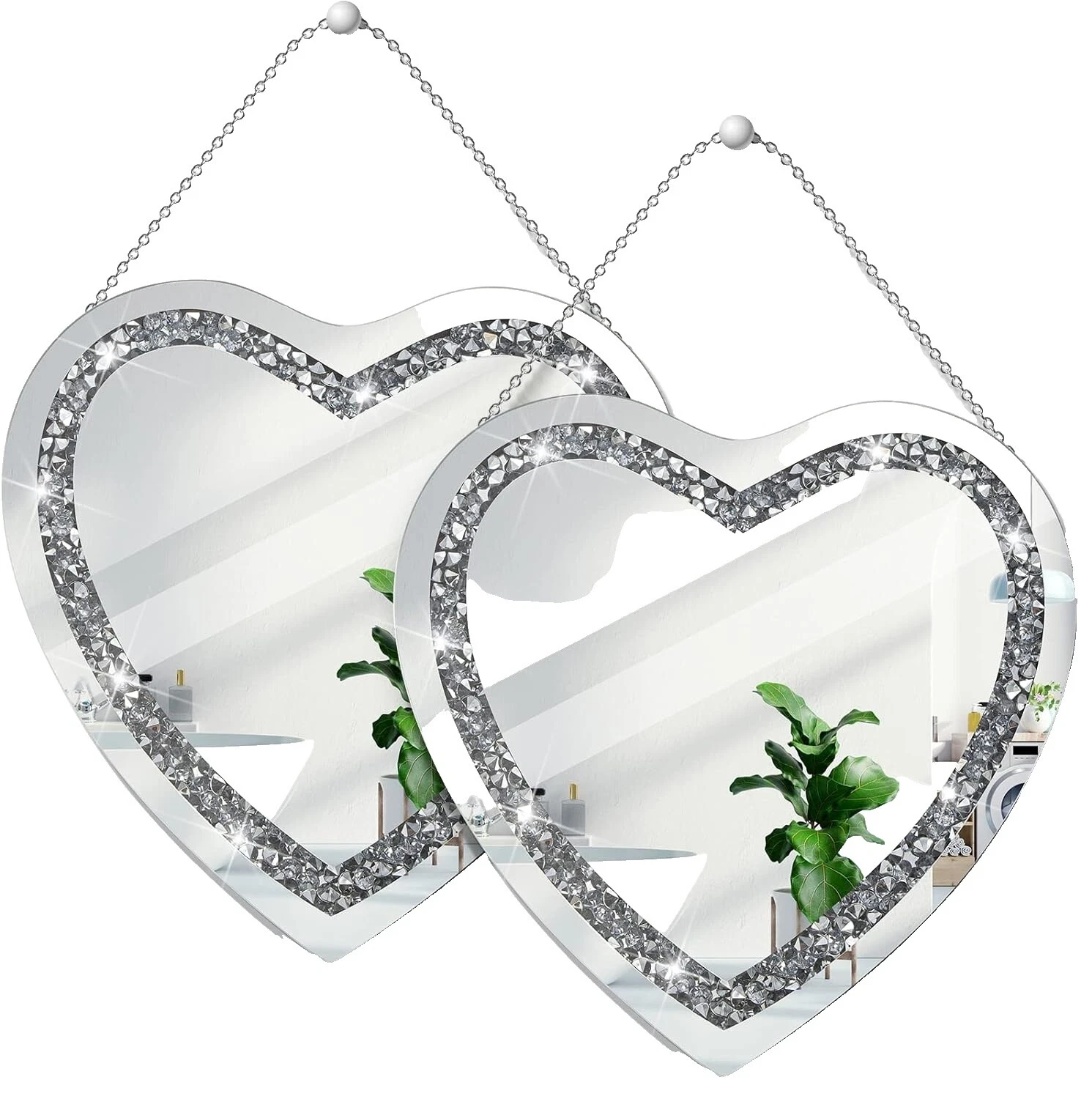 Wooden Heart Modern Home Décor Mirrors