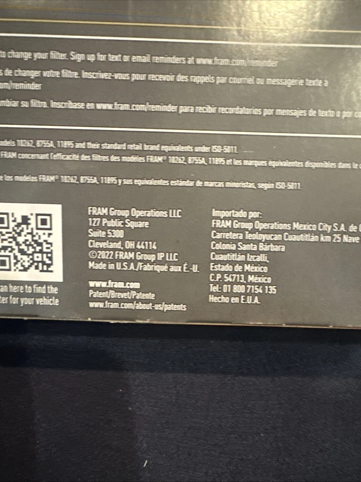 Filtro de aire Fram XGA10234 Ultra Air Premium. 4 años/40 k millas ***XGA 10234 Foto 4 de 4