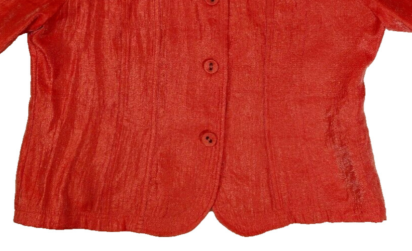 Ruby Rd. Coral Metallic 4-Button Jacket Women's S… - image 3