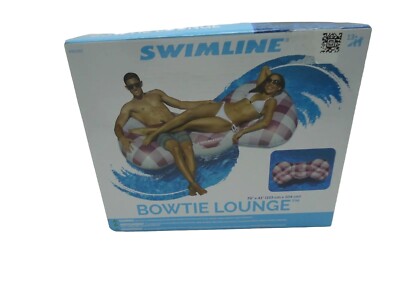 Swimline Inflatable Bowtie Swimming Pool Lounger 76''X41'' Fits up to 2 Riders New