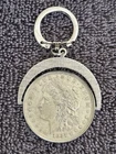 1921-p, $1 Morgan Silver Dollar BU Key Chain Silver Coin