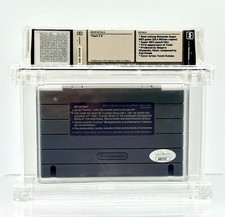 Super Mario World Super Nintendo SNES Signed By Charles Martinet /JSA - WATA 7.5