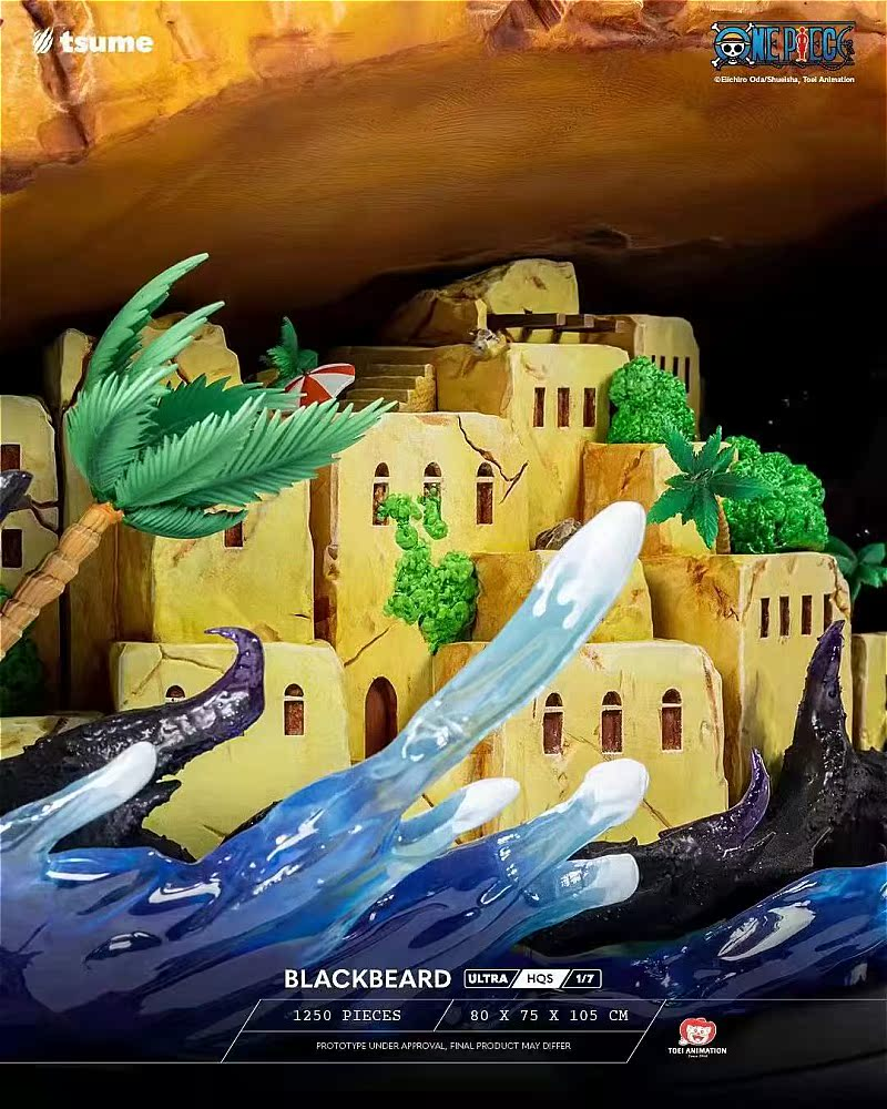 TSUME HQS Blackbeard One Piece Limited Statue Figure 1/7 Model