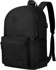 17.3 Inch Travel Laptop Backpack Water Resistant USB Charging Work Commute Bag