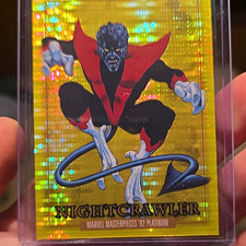 SkyBox Marvel Masterpieces '92 Platinum 2024 Nightcrawler Seismic Gold #62 38/92