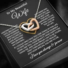 To My Wife Necklace, Christmas Gifts For Women, Anniversary Gift For Wife
