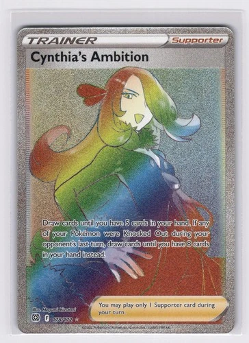 Cynthia's Ambition 178/172 - Rainbow Rare Brilliant Stars Pokemon NM