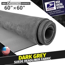 60" L 60" W Suede Headliner Fabric with Foam Backing Material For Car/Truck Roof
