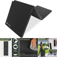 Tri-Fold Thick Exercise Mat 6x2 Folding Gymnastics Stretching Core Workout