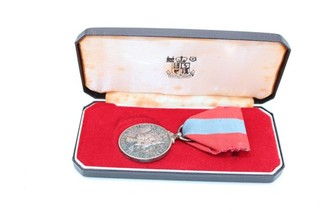T Cased Queen Elizabeth II Imperial Service Medal Signed 'Dennis George Green'