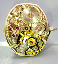 Bulova 17 Jewels Women's Watch Movement 5AN Works for Parts Repair As Is G10