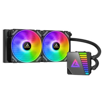 Antec SYMPHONY 240 Intel & AMD 240mm RGB LED Dual Fan CPU Liquid Cooler (0-76134