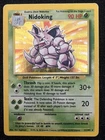 Pokemon Nidoking 11/102 Base Set Holo Rare Unlimited Vintage WOTC HP Card Holo
