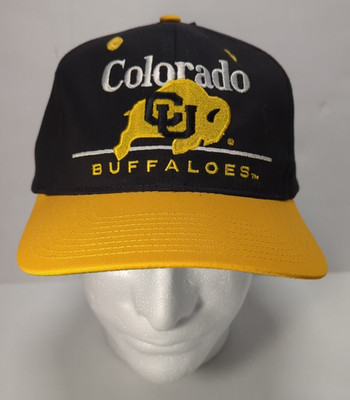 Colorado University Buffaloes Vintage 90s CU Buffs Logo Snapback Hat Cap NWT