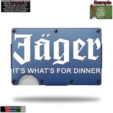 Custom JAGERMEISTER 7 Laser Engraved Wallet - Pick A Wallet Color