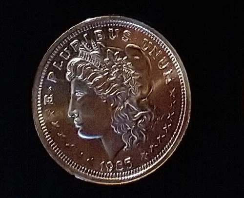 One Troy Oz Silver Trade Unit Liberty Head 1985  .999 fine silver uncirculated