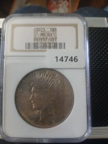 1923 PEACE SILVER DOLLAR ~ NGC - MS 63 ~BEAUTIFUL COIN