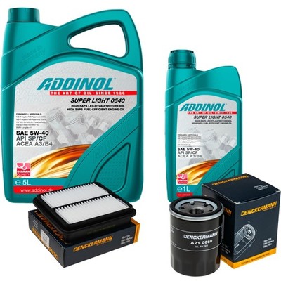 Inspektionspaket ADDINOL SUPER LIGHT 5W-40 6L für Suzuki Grand Vitara I 1.6 4x4