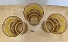 Vintage Libby Gold Daisy Drinking Glasses/Tumblers (3) MCM Original — photo 3