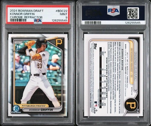 2024 Bowman Draft - Chrome Konnor Griffin #BDC-22 Refractor (RC)  PSA 9