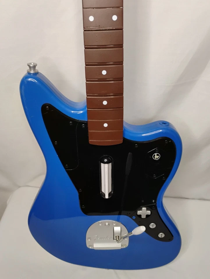**PS4 Fender Jaguar Wireless Blue Guitar Rock Band 4 Harmonix FOR PARTS ONLY** - Image 2 of 4