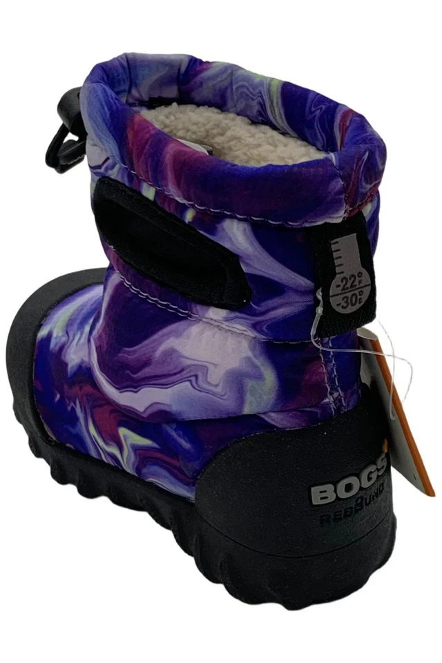 Bota de nieve BOGS púrpura para niña pequeña B sin usar, en caja Foto 3 de 3