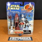 2002 Hasbro Star Wars Clone Trooper w/ Speeder Bike Deluxe Figure Vintage New