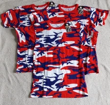 ROTHCO Lot of 3 NEW Camouflage Tactical Red/White/Blue Camo T-Shirt MED #1271