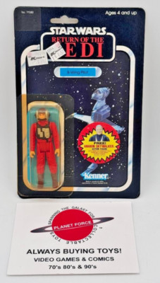 1984 B-Wing Pilot MOC Vintage Star Wars ROTJ Jedi 79 Back Anakin Offer NEW