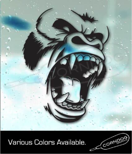 Gorilla VINYL STICKER DECAL KING KONG GRAPHIC DIE CUT LAPTOP WINDOW - Picture 2 of 5