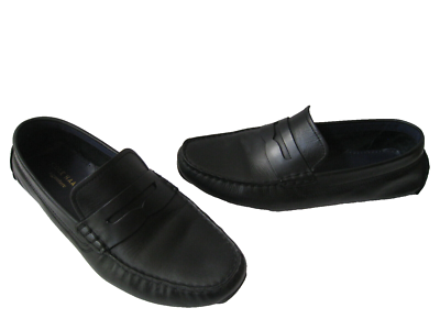 COLE HAAN DRIVER BLACK LEATHER LOAFER MEN SIZE US 10M GREAT  display picture 3