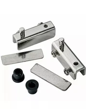 Glass Door Pivot Hinge For Free Swinging Doors Polished Chrome (Pair) - Cabinet