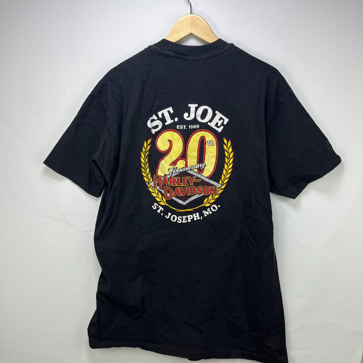Vintage 1990 Harley-Davidson Real Men Wear Black Single