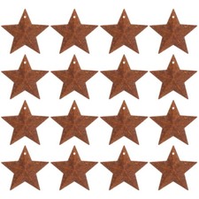 50pcs Vintage Stars Charms Hanging Star Ornaments Pendants Crafts for Festival