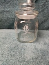 Snickers 1992 Olympic Games  USA Sponsor -  Collectible Glass Jar with Lid