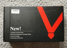 Hands Free Faucet Foot Control Valve LukLoy Chrome Finish New in the Box