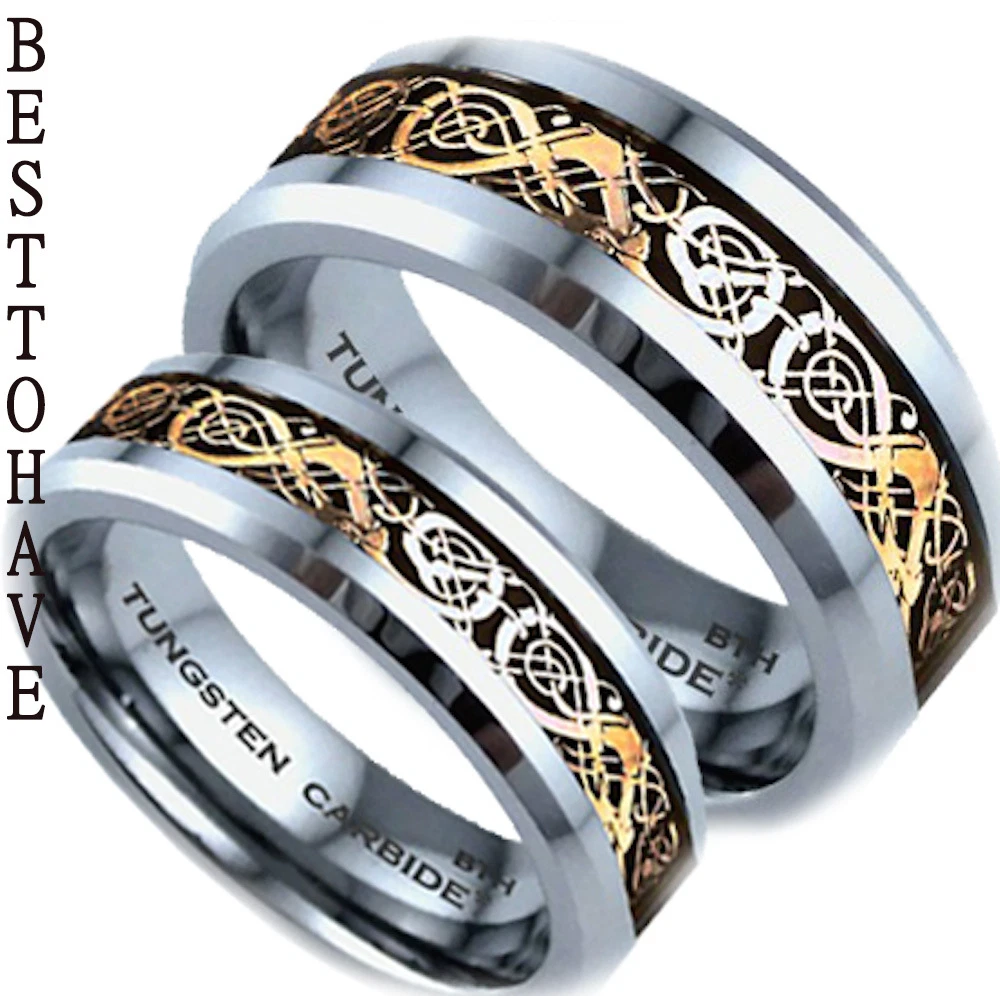 Tungsten carbide wedding ring sets deals