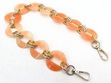 CATENA RESINA CON MOSCHETTONI 56 cm. PER BORSE E BORSETTE VARI COLORI