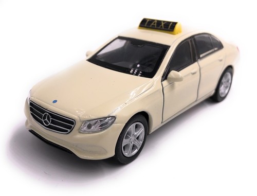Mercedes Benz E Klasse Taxi Modellauto Auto LIZENZPRODUKT 1:34-1:39 - 第 1/3 張圖片