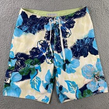 Quiksilver Edition Swim Trunks Mens 36x11 Board Shorts Beach Surf Floral Y2K
