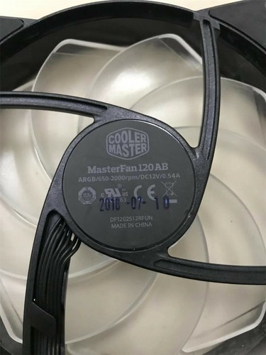 Cooler masterfan 120ab ARGB fan 12cm cpu chassis cooling smart speed fan 12025 - Afbeelding 3 van 3